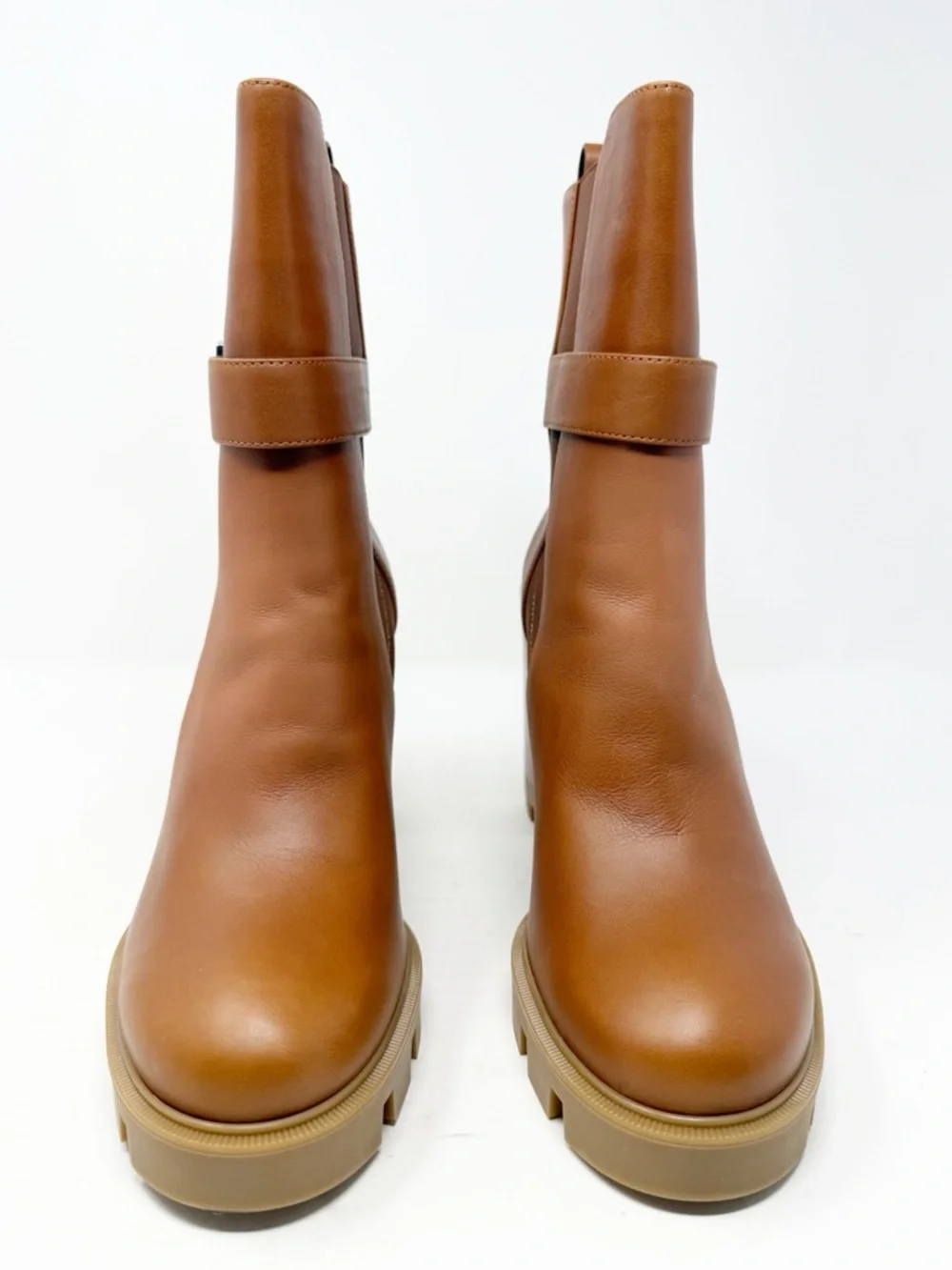 Christian Louboutin CL Chelsea Lug Ankle Boots Block Heel Womens Size EU 41